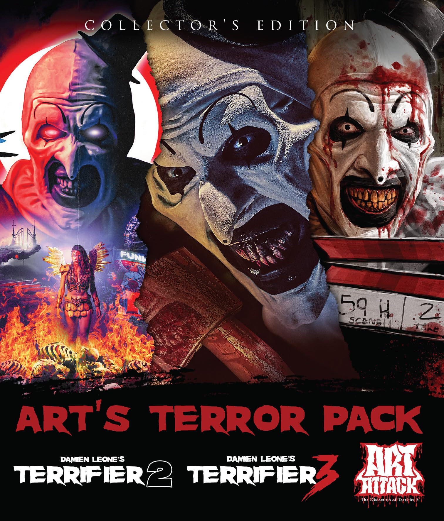 Amazon.com: Art's Terror Pack: Terrifier 2 / Terrifier 3 / Art